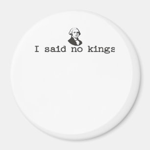No Kings In America Bold Casual Magnet