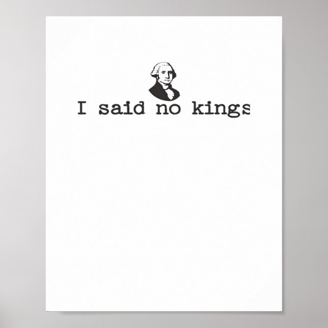 No Kings In America Bold Casual Poster (Front)