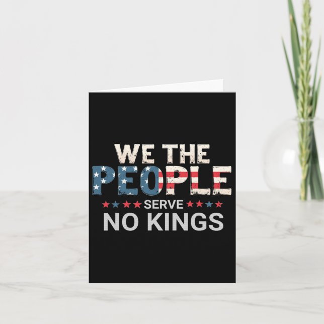 No Kings In America  Card (Front)