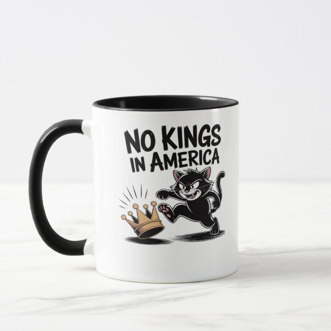 No Kings In America Classic Bold Casual Mug (Left)