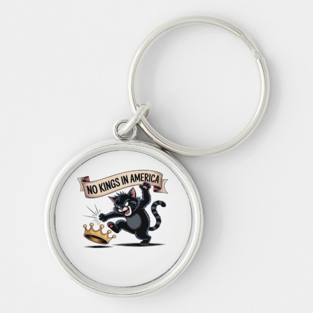 No Kings In America Classic Creative Style Key Ring (Front)