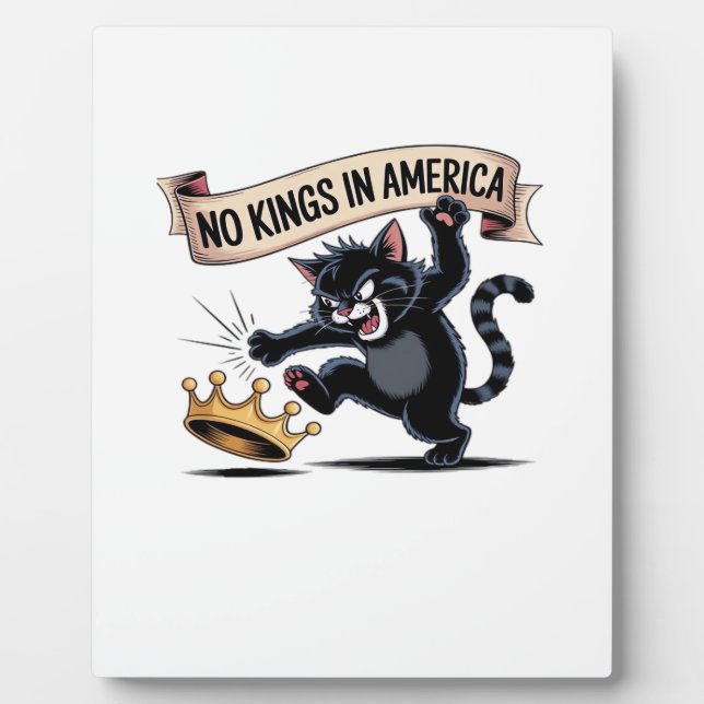 No Kings In America Classic Creative Style Plaque (Front)