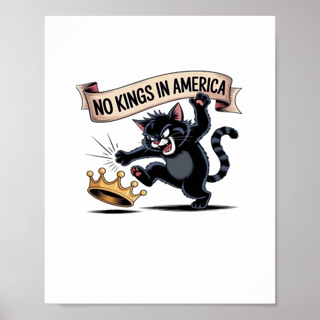 No Kings In America Classic Creative Style Poster (Front)