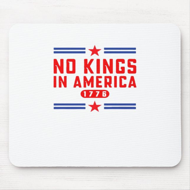 No Kings In America Classic Minimal Clean Mouse Mat (Front)
