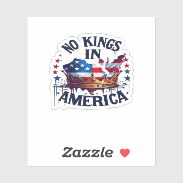No Kings In America Classic Retro Cool (Sheet)
