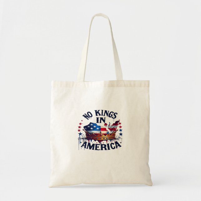 No Kings In America Classic Retro Cool Tote Bag (Front)