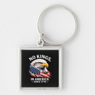 No Kings In America Classic Retro Graphic Design Key Ring