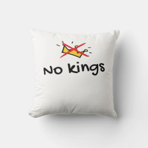 No Kings In America Classic Retro Style Cushion
