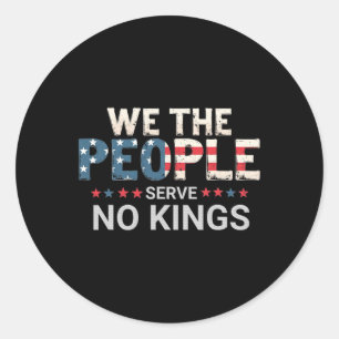 No Kings In America  Classic Round Sticker