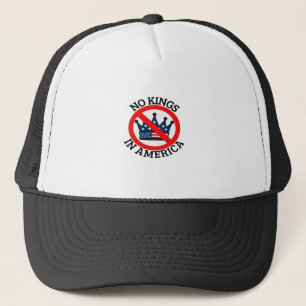 No Kings In America Classic Vintage Graphic Trucker Hat