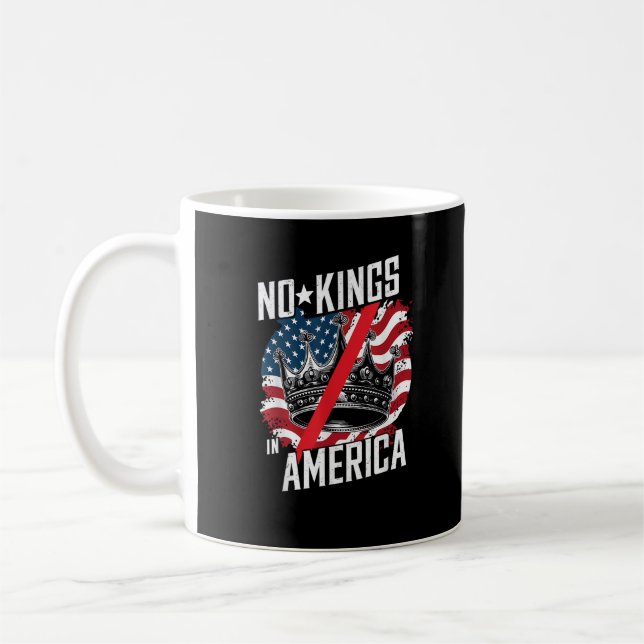 No Kings In America Court Ruling Protest Save Coffee Mug (Left)