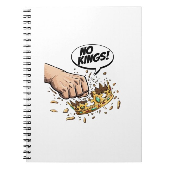 No Kings In America Creative Design Notebook (Front)