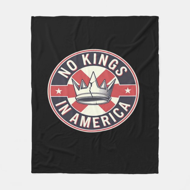 No Kings In America Creative Style Fleece Blanket (Front)