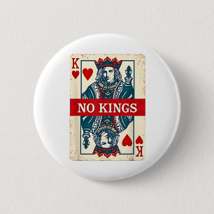 No Kings in America Democracy Protest 6 Cm Round Badge
