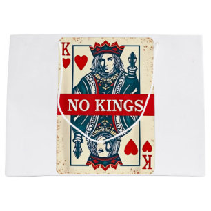 No Kings in America Democracy Protest Large Gift Bag