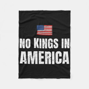 No Kings In America Democracy United States Indepe Fleece Blanket