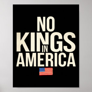 No Kings In America Democracy United States Indepe Poster
