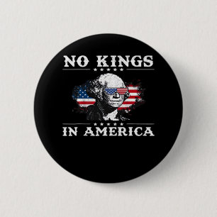 No Kings In America Doge Classic Funny Meme 6 Cm Round Badge