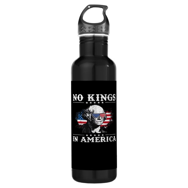No Kings In America Doge Classic Funny Meme 710 Ml Water Bottle (Front)
