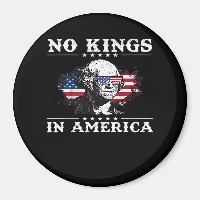 No Kings In America Doge Classic Funny Meme Magnet (Front)