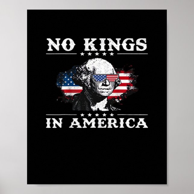 No Kings In America Doge Classic Funny Meme Poster (Front)