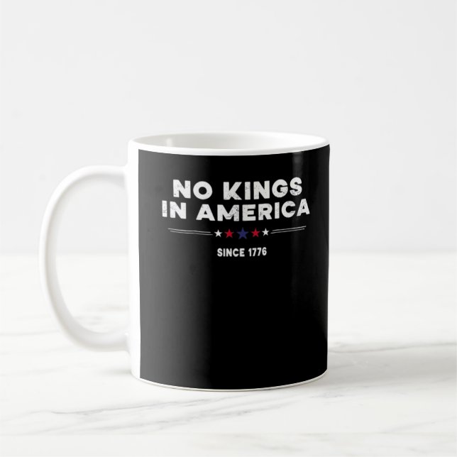 No Kings In America Doge Classic Trendy Graphic Coffee Mug (Left)