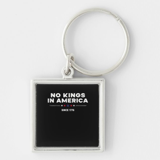 No Kings In America Doge Classic Trendy Graphic Key Ring (Front)
