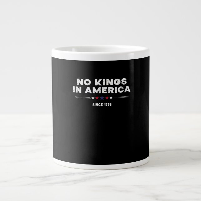 No Kings In America Doge Classic Trendy Graphic Large Coffee Mug (Front)