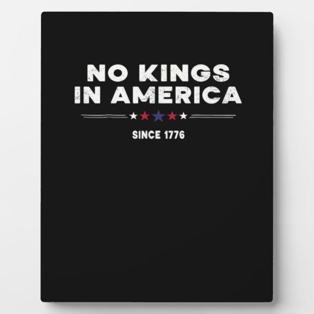 No Kings In America Doge Classic Trendy Graphic Plaque (Front)