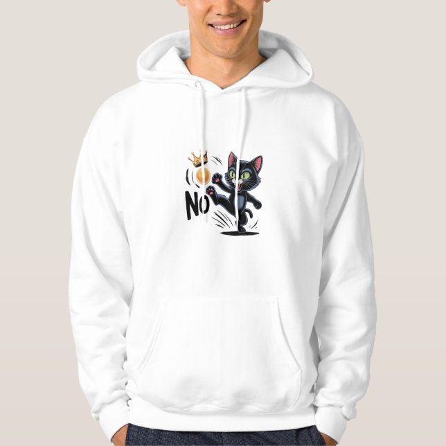 No Kings In America Essential Minimal Clean Hoodie (Front)