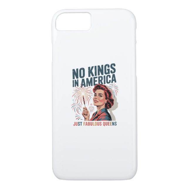No Kings In America Fabulous Queens Pride 2025 Des Case-Mate iPhone Case (Back)