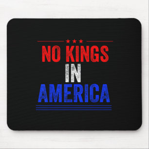 No Kings In America Flag Protest Save Democracy 12 Mouse Mat