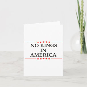 No Kings In America Flag Protest Save Democracy 15 Card