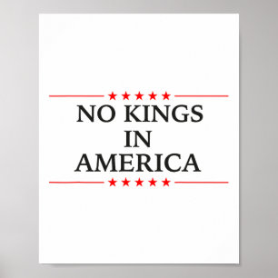 No Kings In America Flag Protest Save Democracy 15 Poster