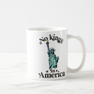 No Kings In America Flag Protest Save Democracy 2  Coffee Mug