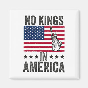 No Kings In America Flag Protest Save Democracy 6 Magnet