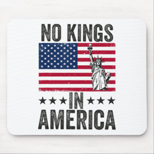 No Kings In America Flag Protest Save Democracy 6 Mouse Mat
