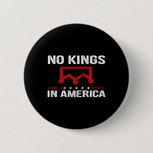 No Kings In America Flag Protest Save Democracy Si 6 Cm Round Badge