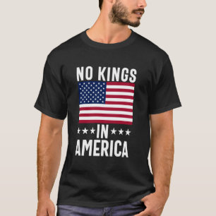 No Kings in America flag Protest Save Democracy T-Shirt