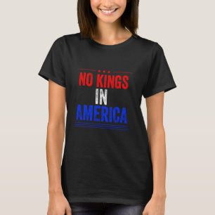 No Kings in America flag Protest Save Democracy T-Shirt