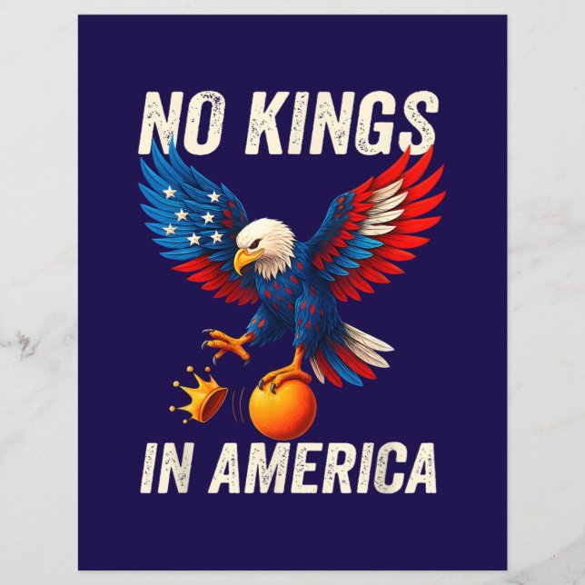 No Kings in America  Flyer (Front)
