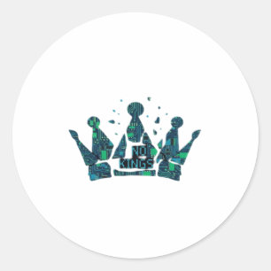 No Kings In America Freedom Aesthetic Classic Round Sticker