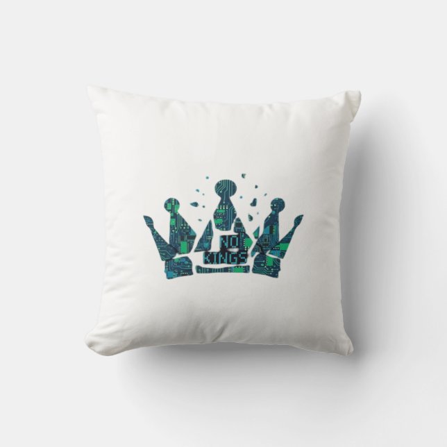 No Kings In America Freedom Aesthetic Cushion (Front)