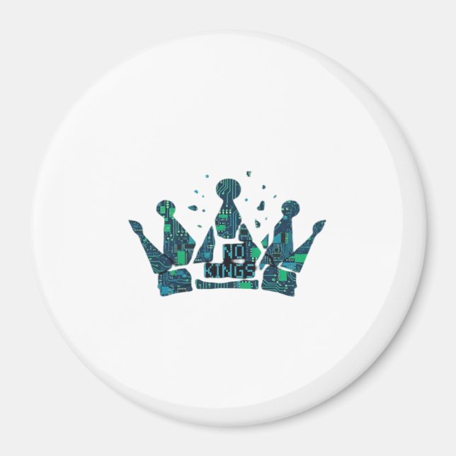 No Kings In America Freedom Aesthetic Magnet (Front)