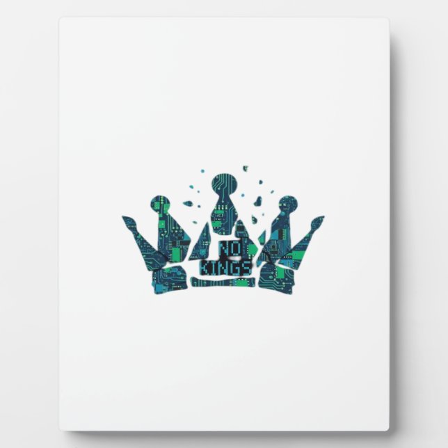 No Kings In America Freedom Aesthetic Plaque (Front)