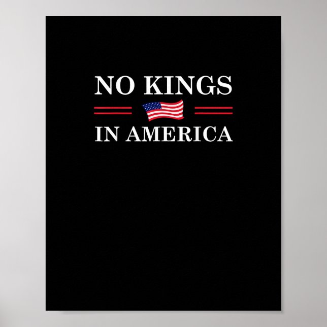 No Kings In America Freedom No King Lives American Poster (Front)