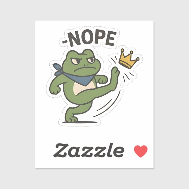 No Kings in America Frog No Kings Democracy (Sheet)