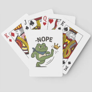 No Kings in America Frog No Kings Democracy Playing Cards