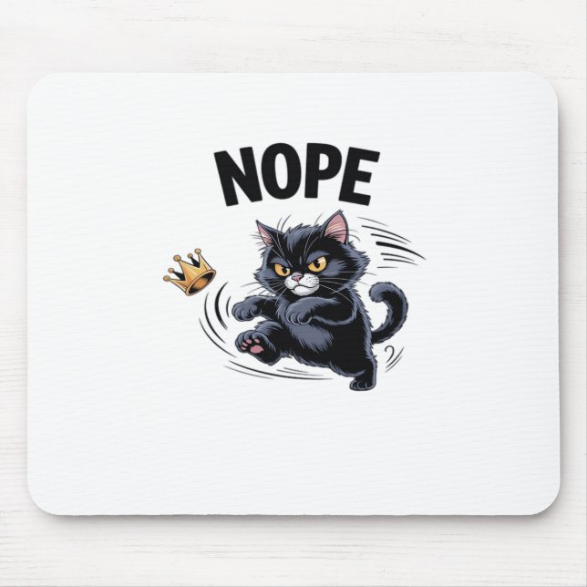 No Kings In America Funny Kicking Crown Classic Vi Mouse Mat (Front)