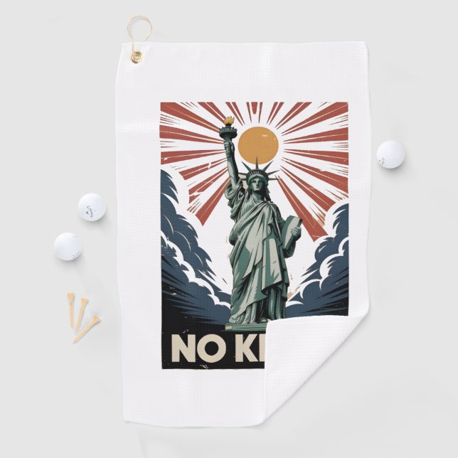 No Kings In America Liberity Status USA Democrats  Golf Towel (InSitu)